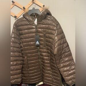 NWT! SPIRE Women's Quilted Puffer Jacket Olive color